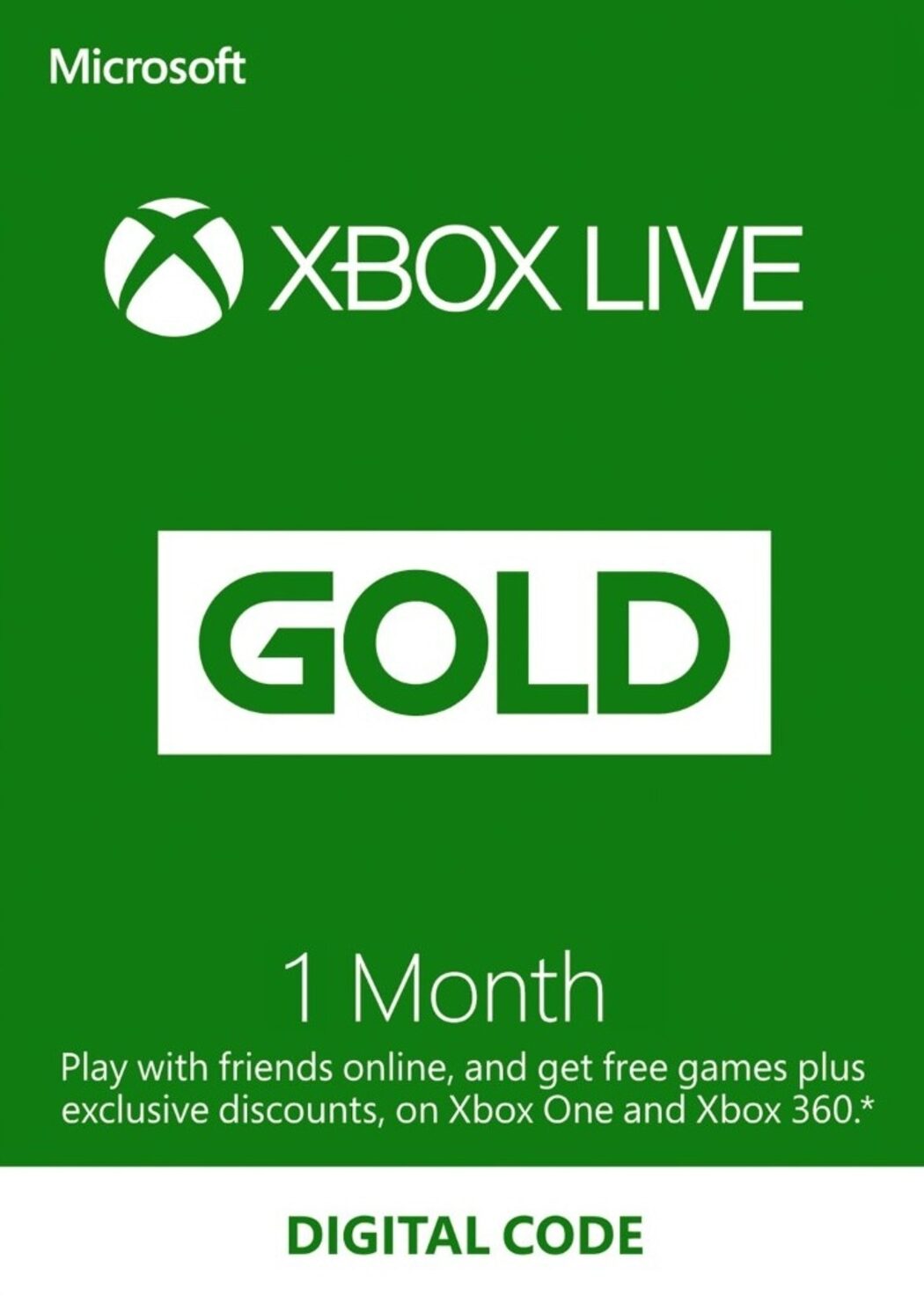 Xbox Live Gold 1 Month - US Account