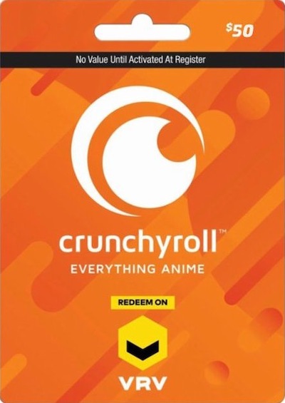 Crunchyroll $50