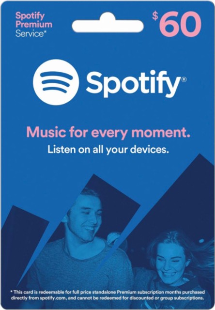 Spotify Gift Card $60