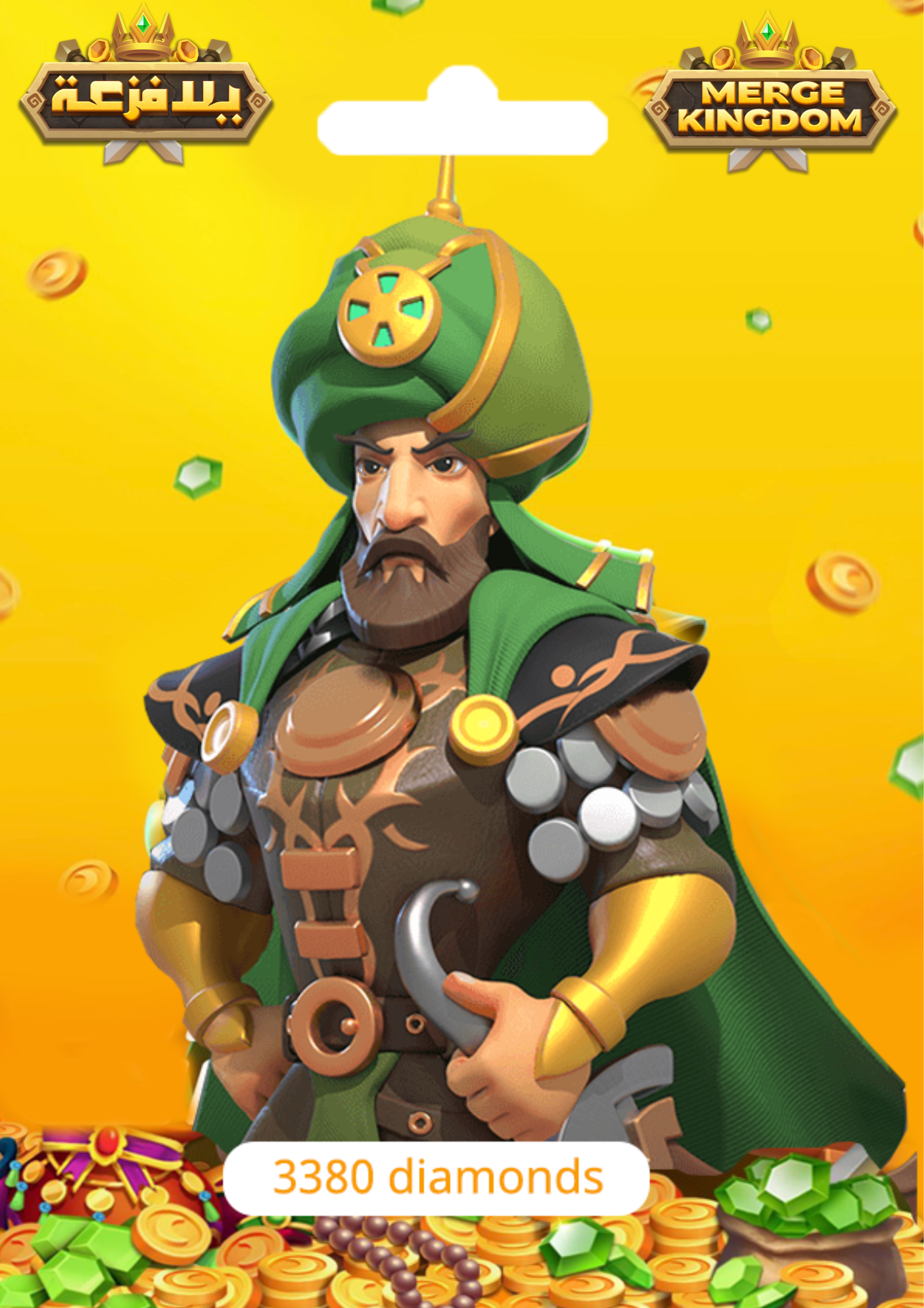 Merge Kingdom Warlords - 3380 Diamonds (INT)